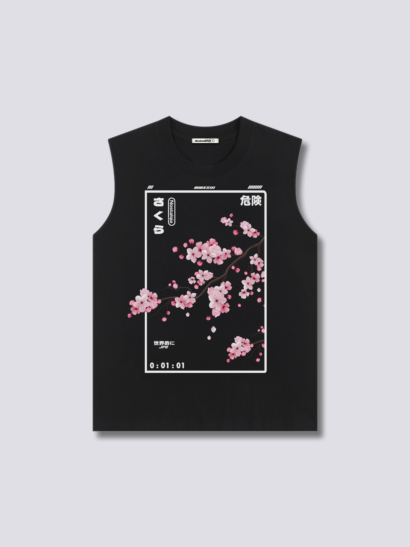 Front Print - Cherry Blossom Tank Top