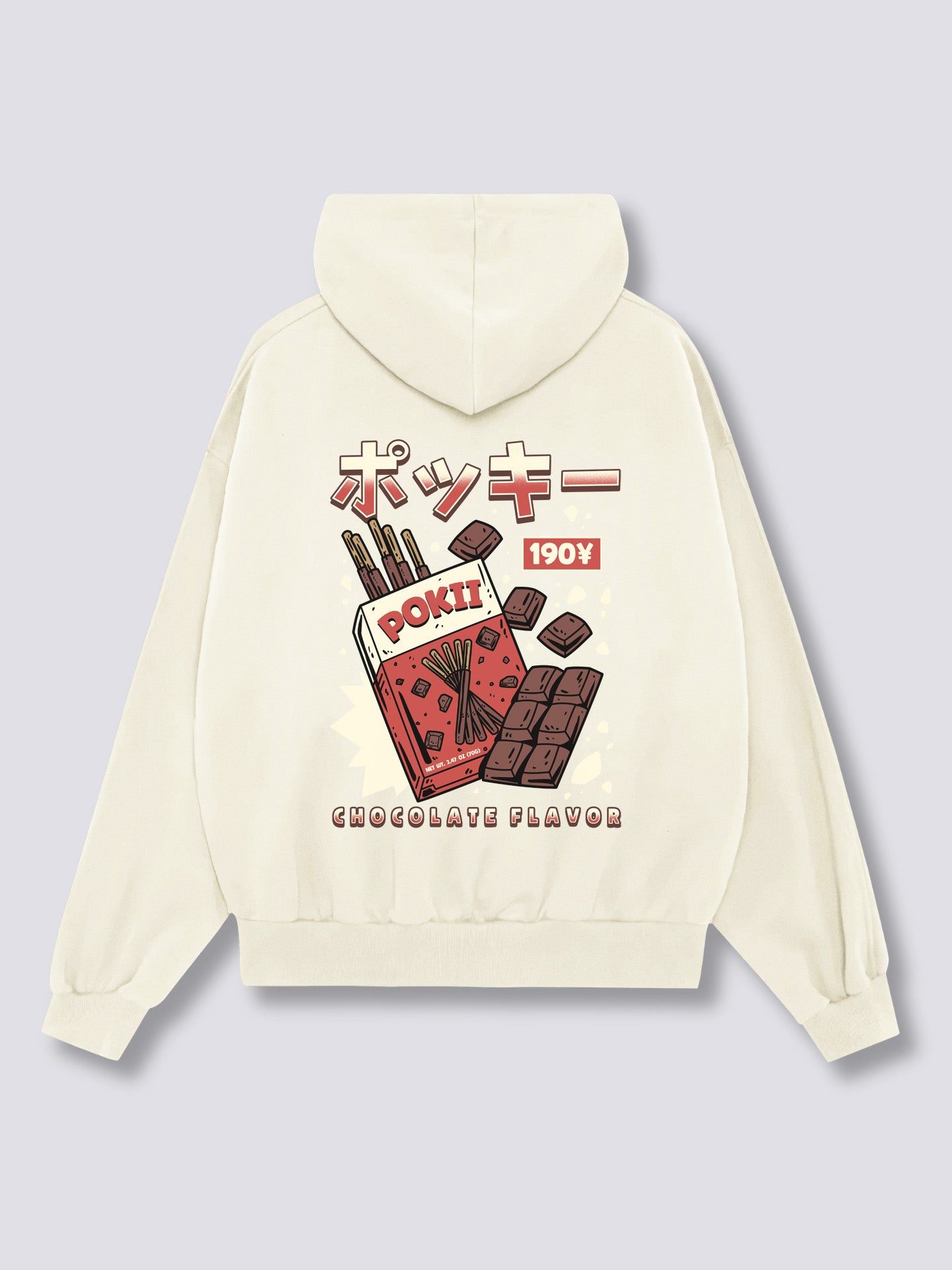 Chocolate Pokii Back Hoodie