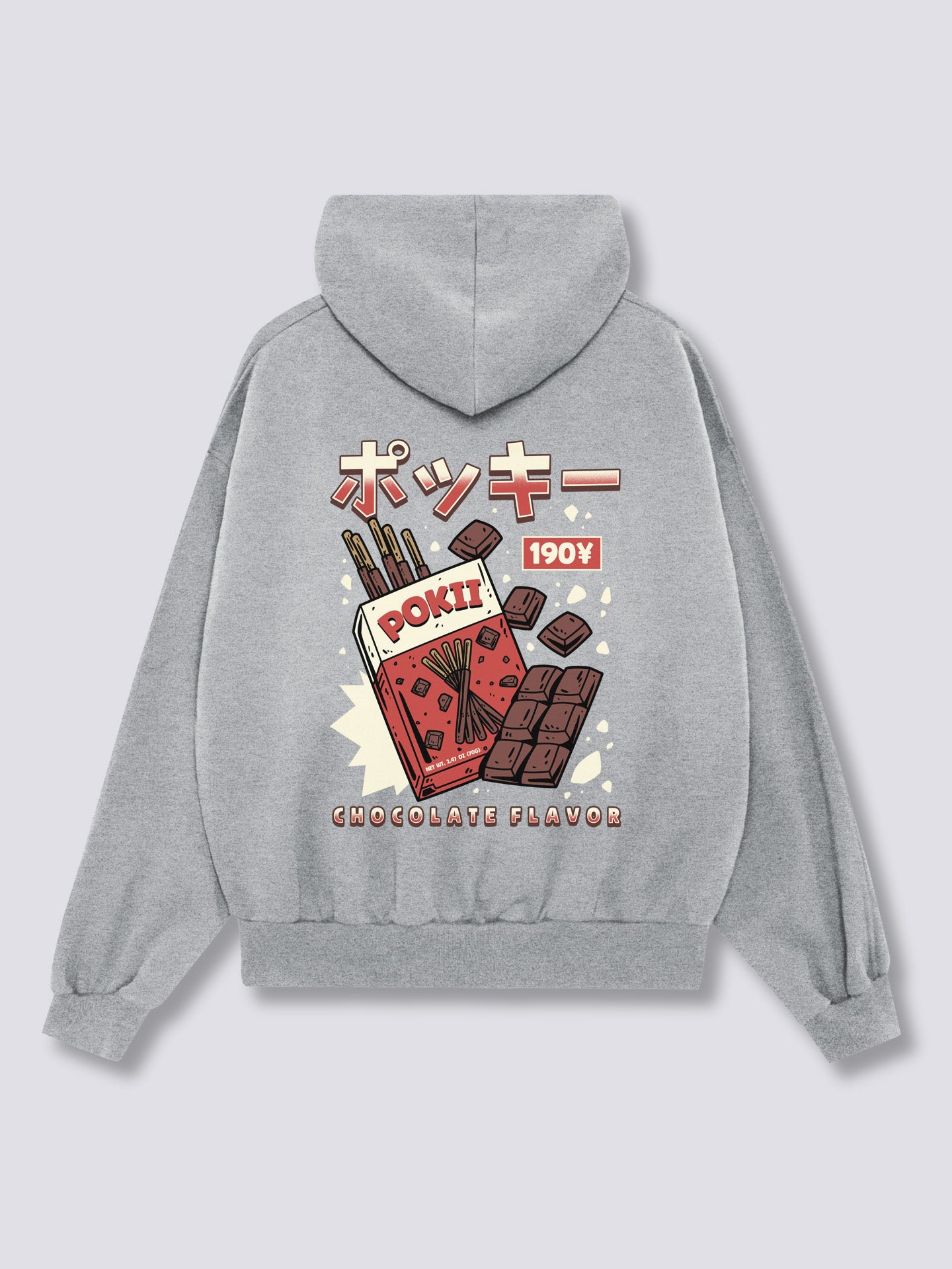 Chocolate Pokii Back Hoodie