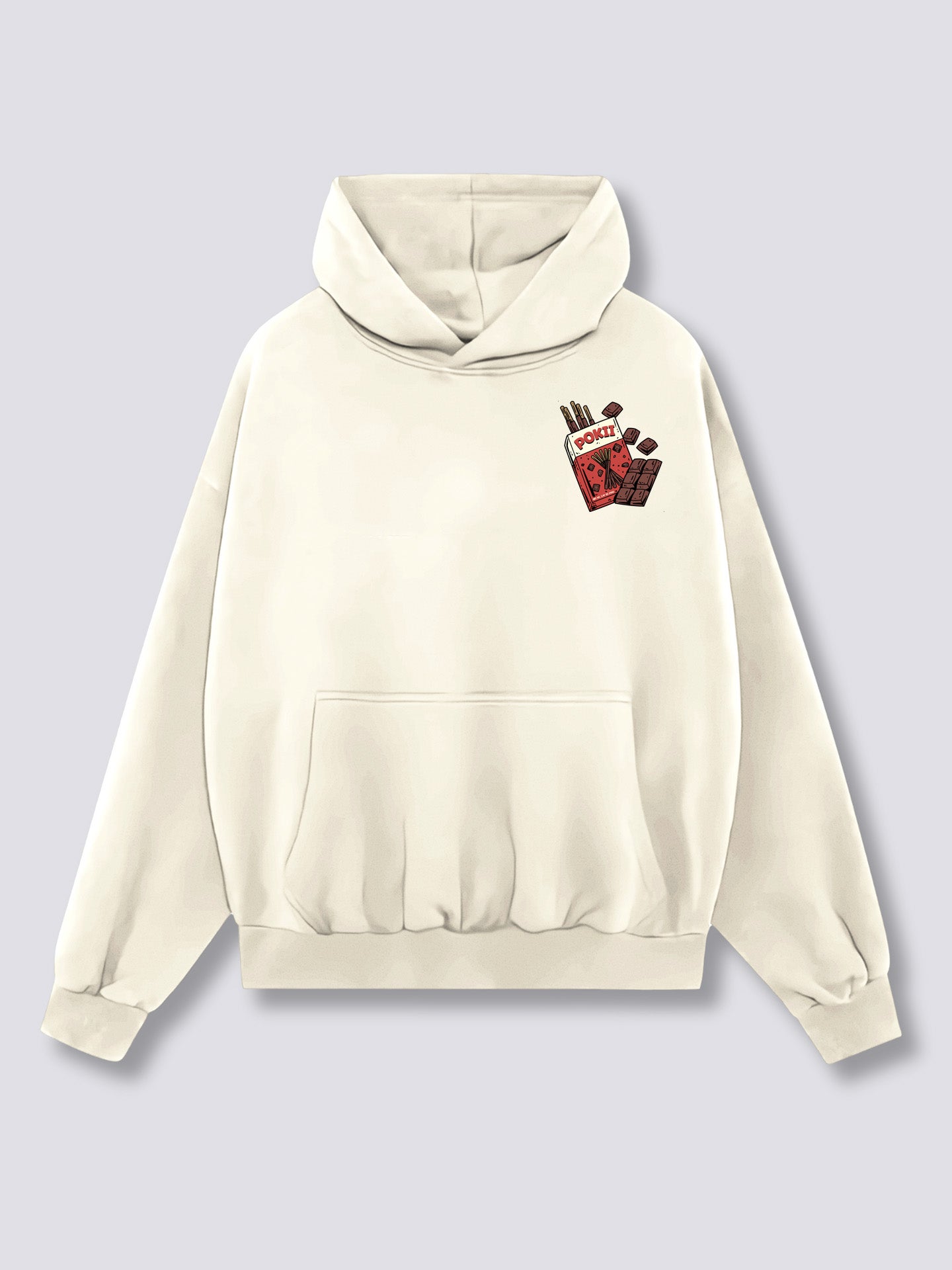 Chocolate Pokii Back Hoodie