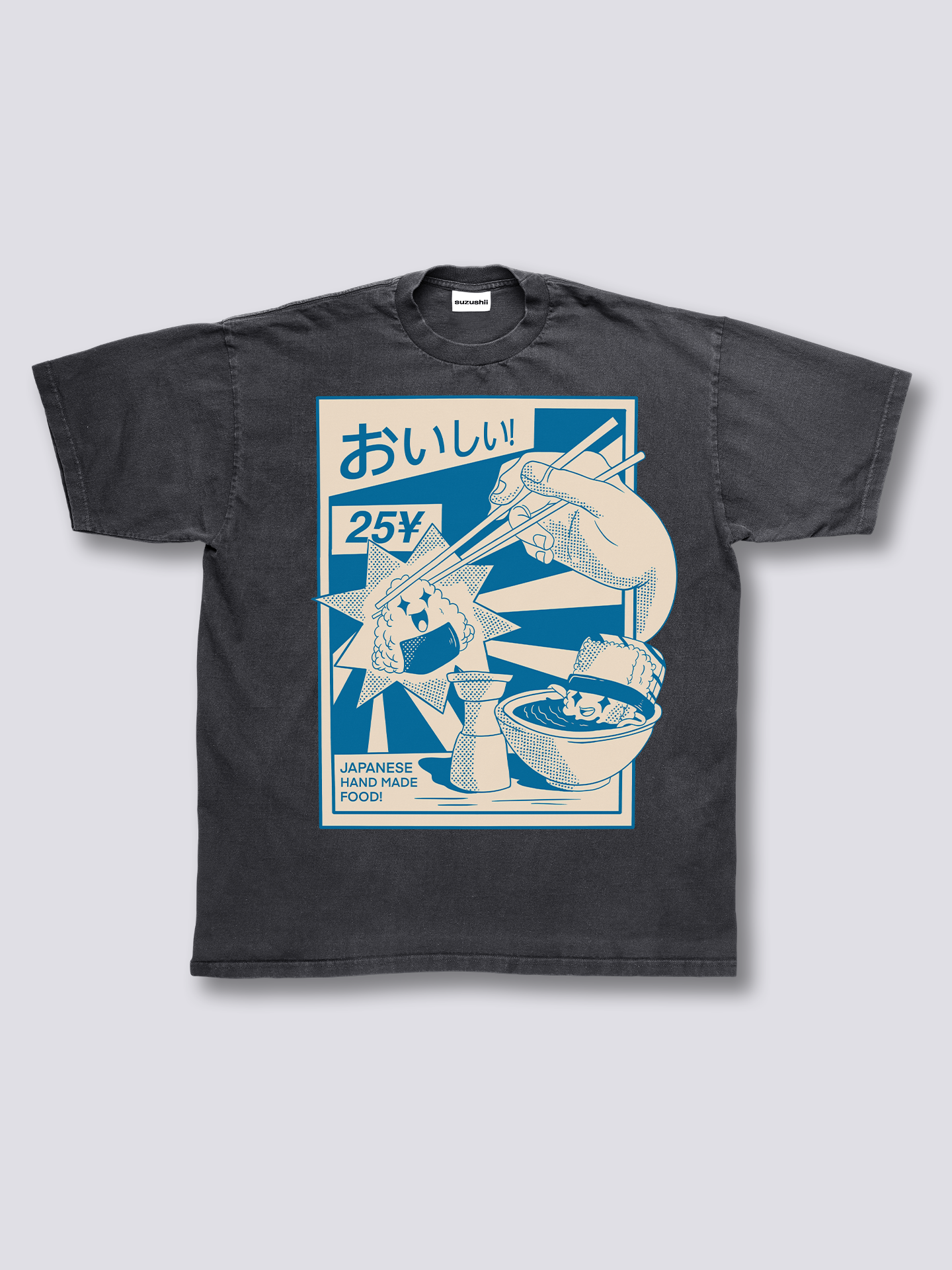 Front Print - Food Vintage T-Shirt