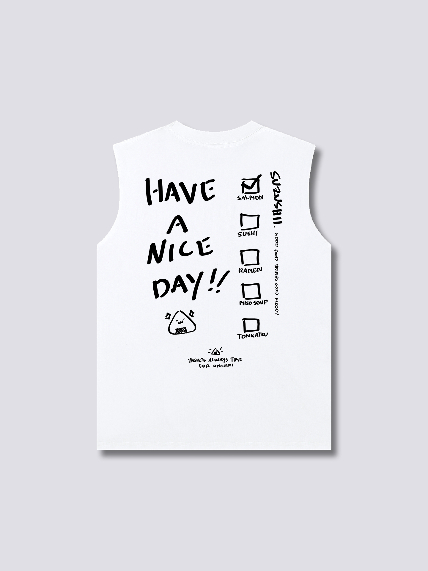 Onigiri Checklist Tank Top