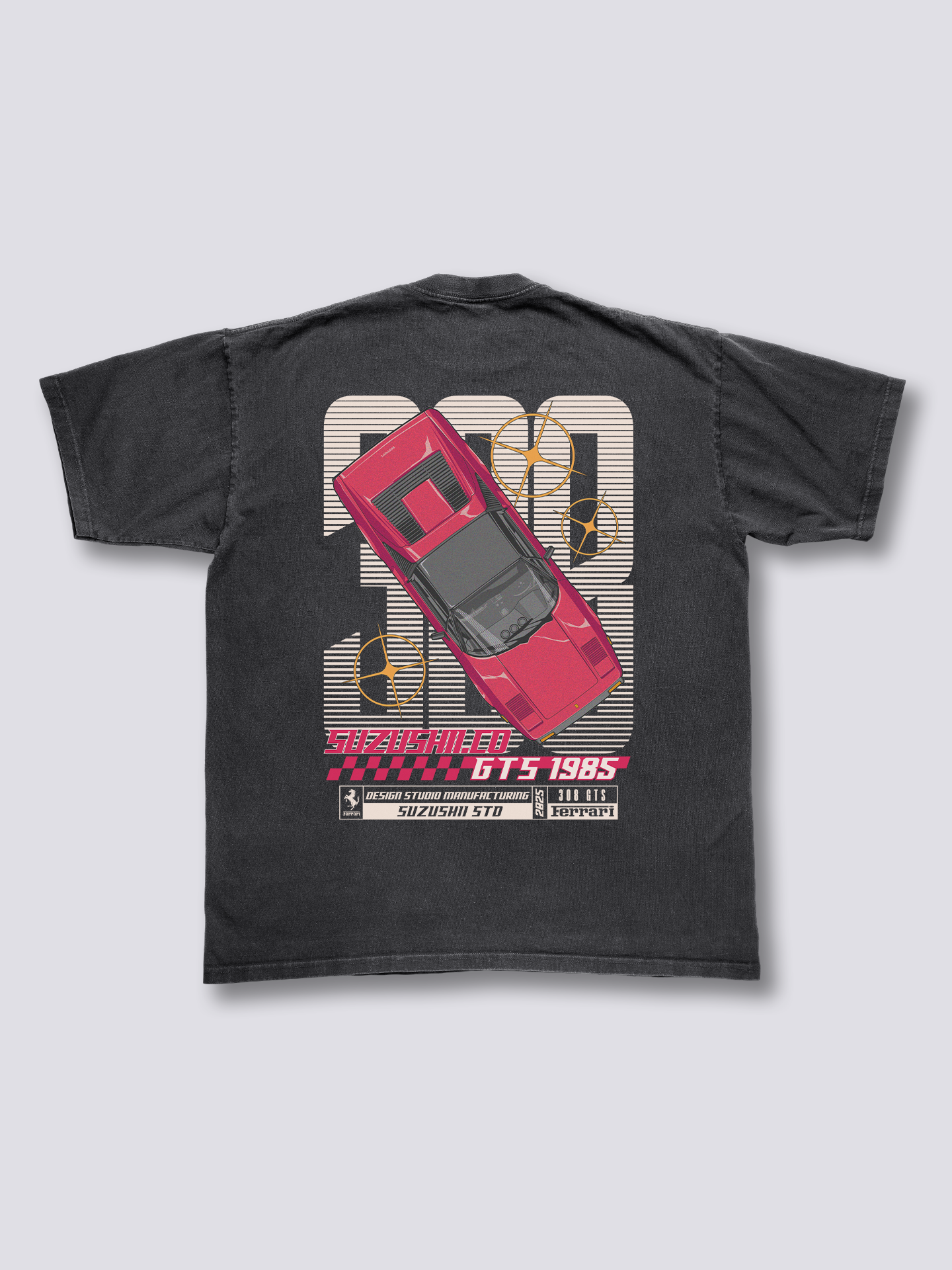 Retro Racer 308 Vintage T-Shirt