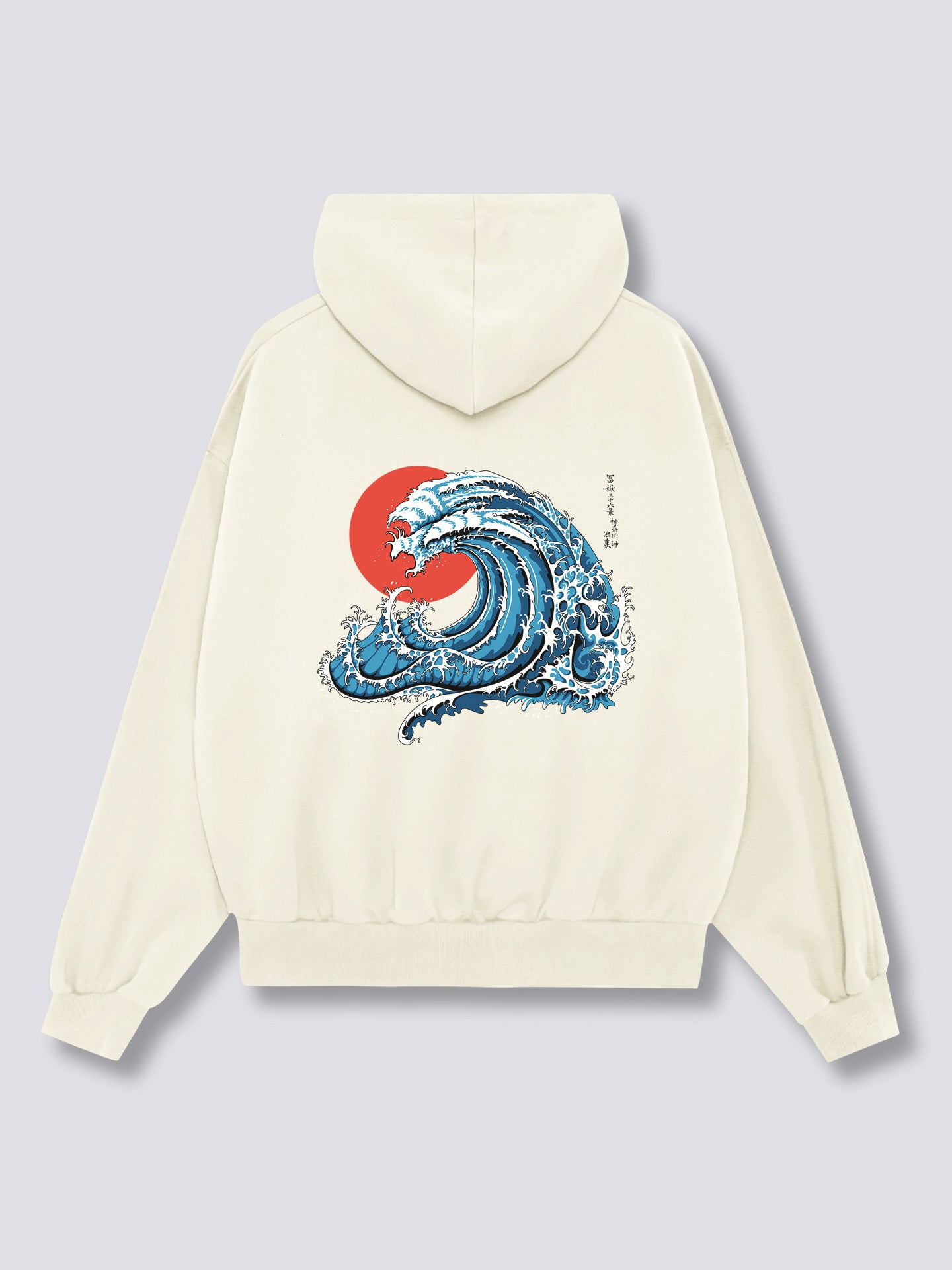 Wavy Phoenix Back Hoodie