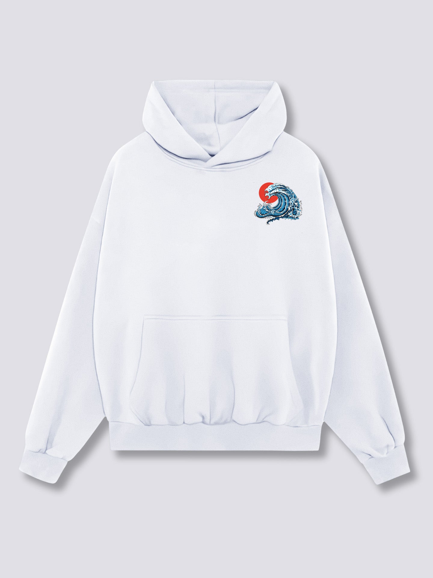 Wavy Phoenix Back Hoodie