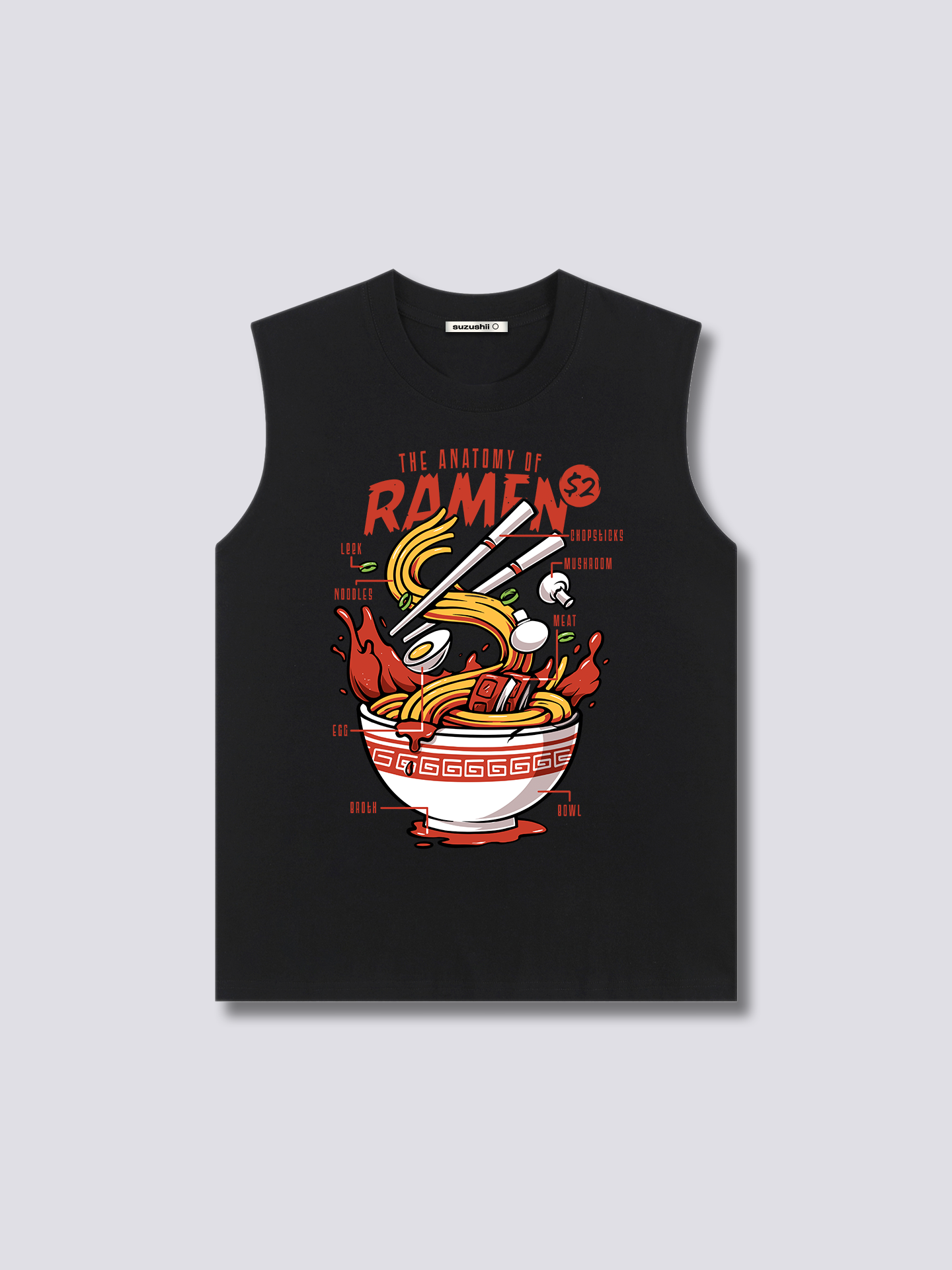 Anatomy of Ramen Tank Top