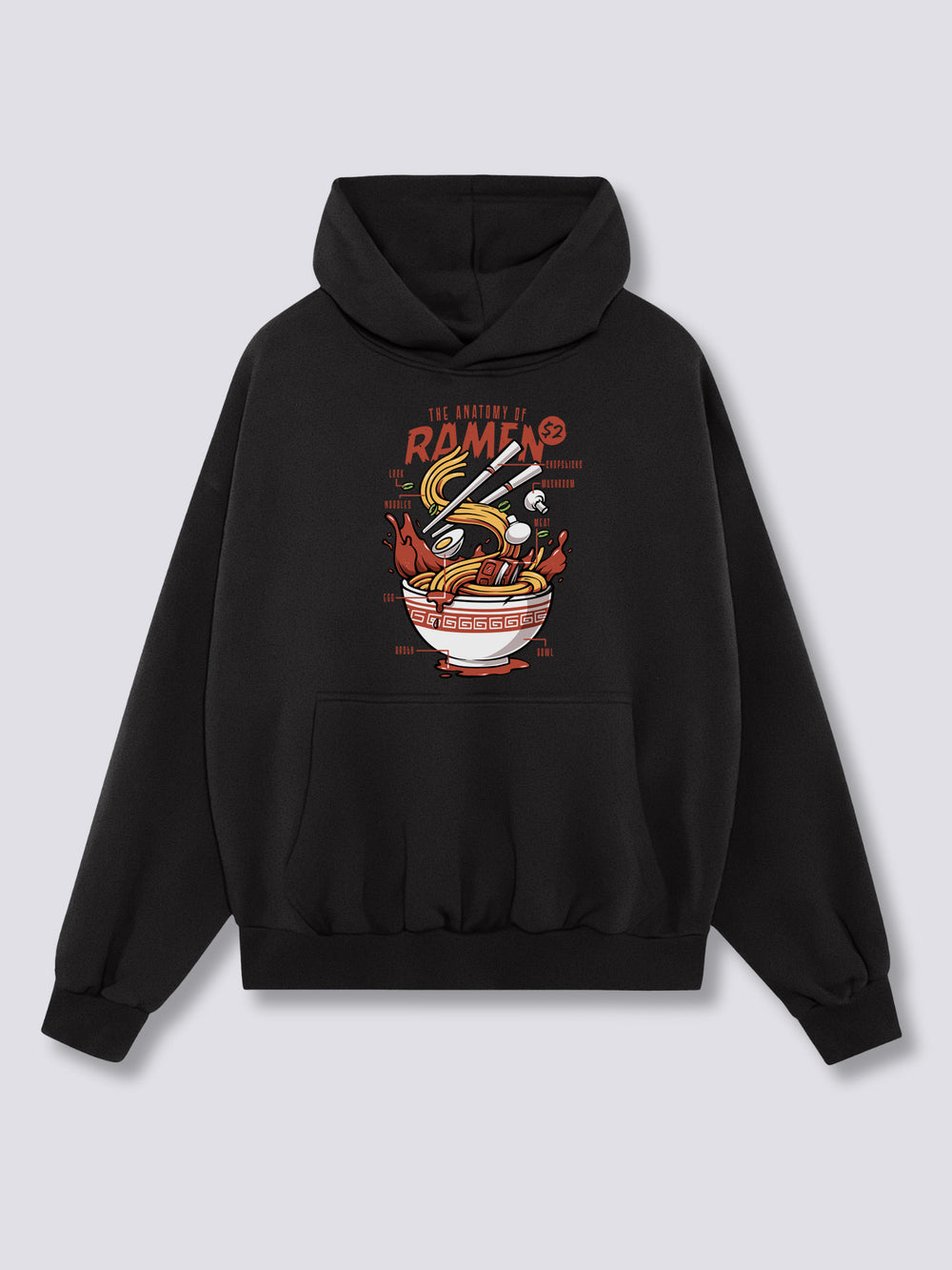 Front Print - Anatomy of Ramen Hoodie