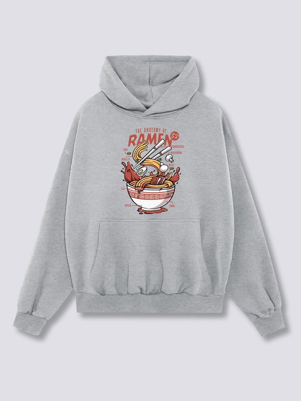 Front Print - Anatomy of Ramen Hoodie