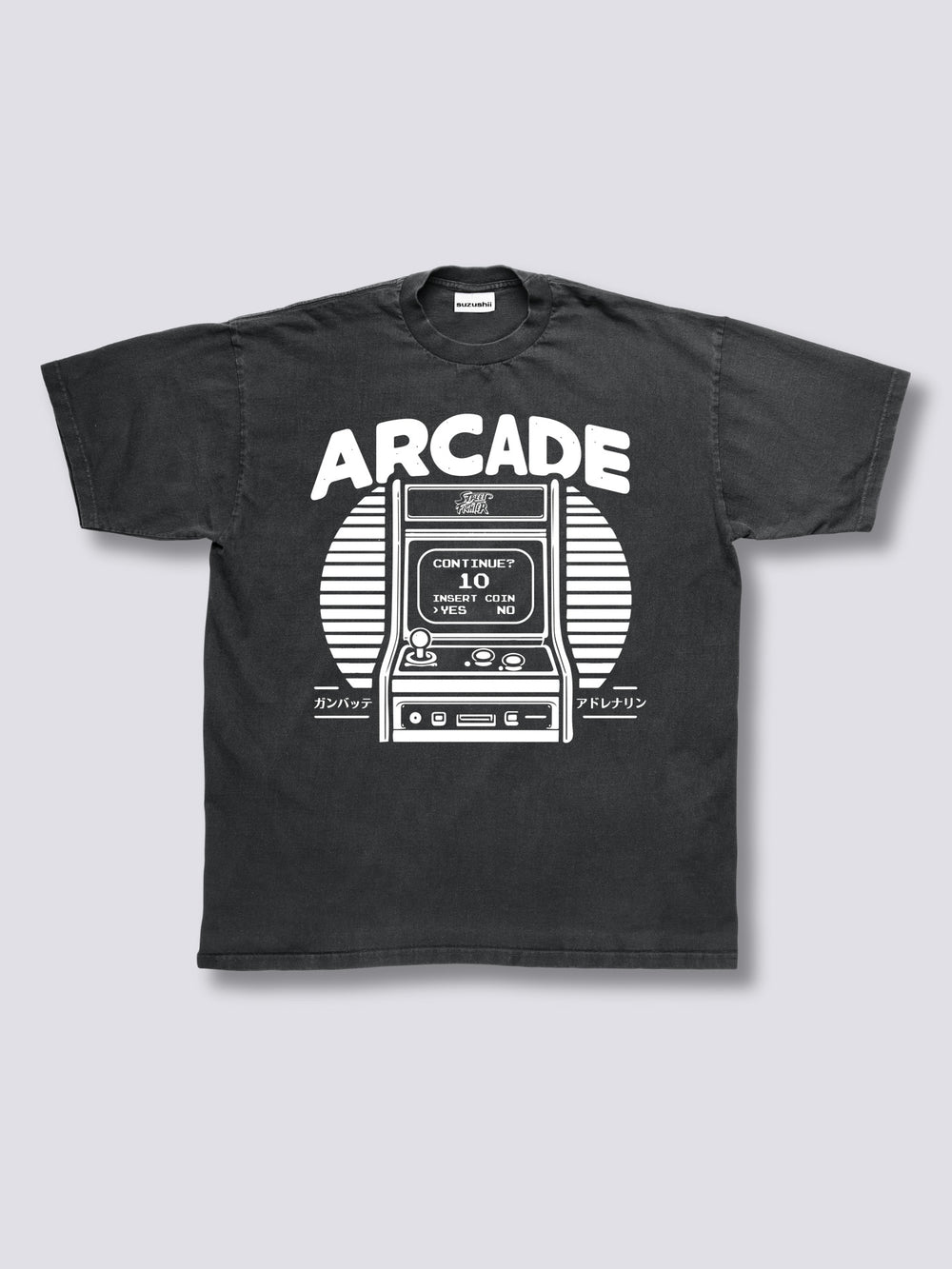 Front Print - Arcade Game Vintage T-Shirt