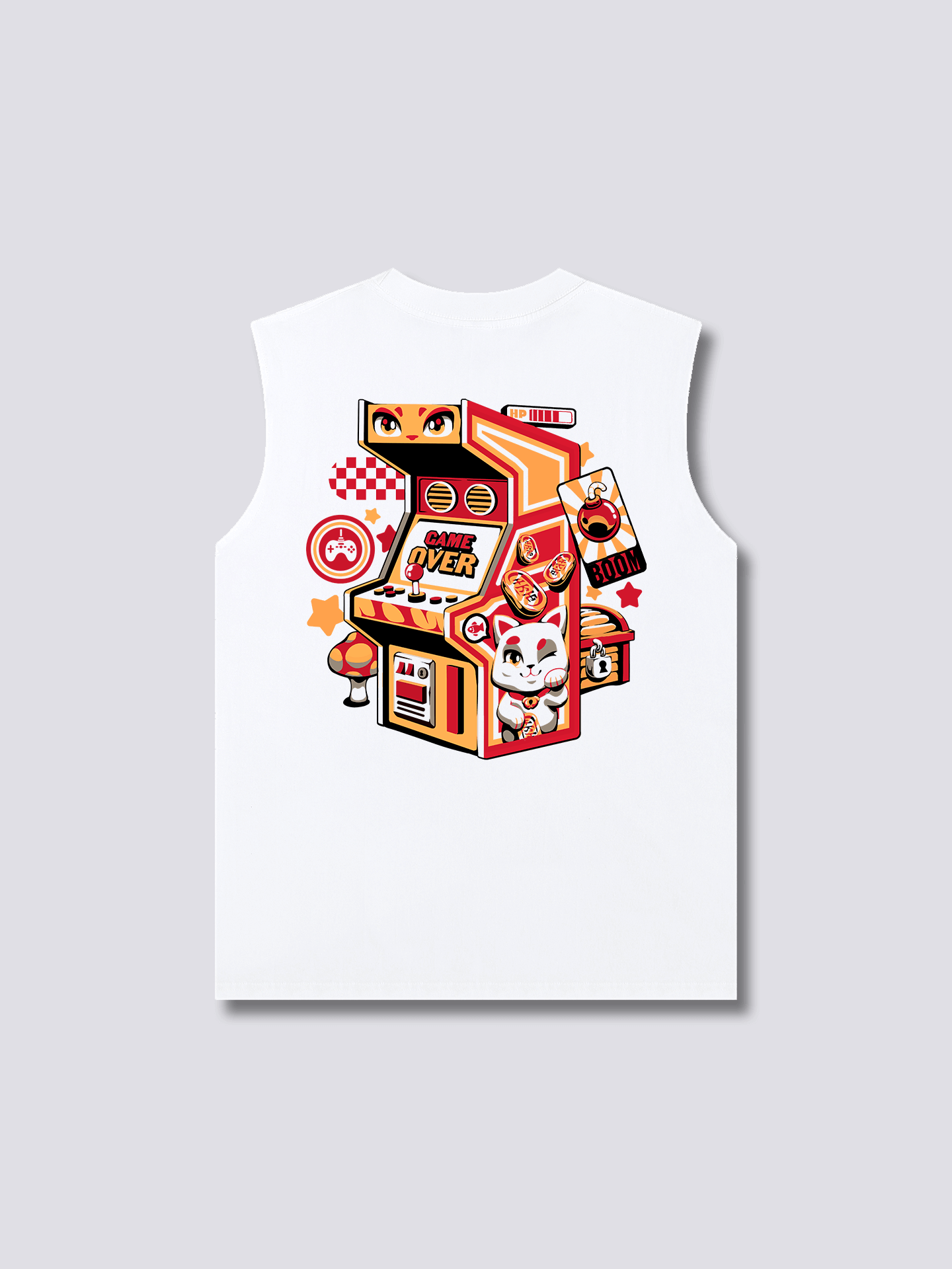 Arcade Neko Tank Top