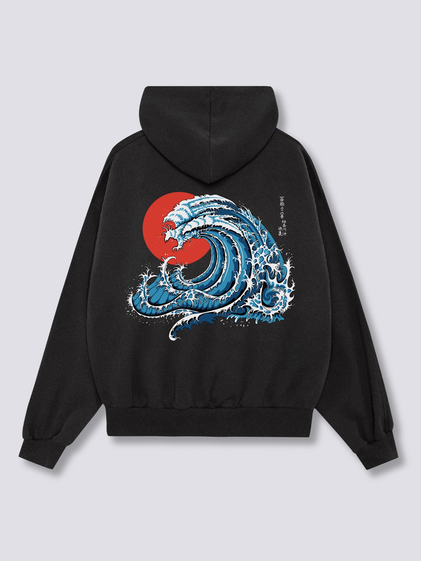 Wavy Phoenix Back Hoodie