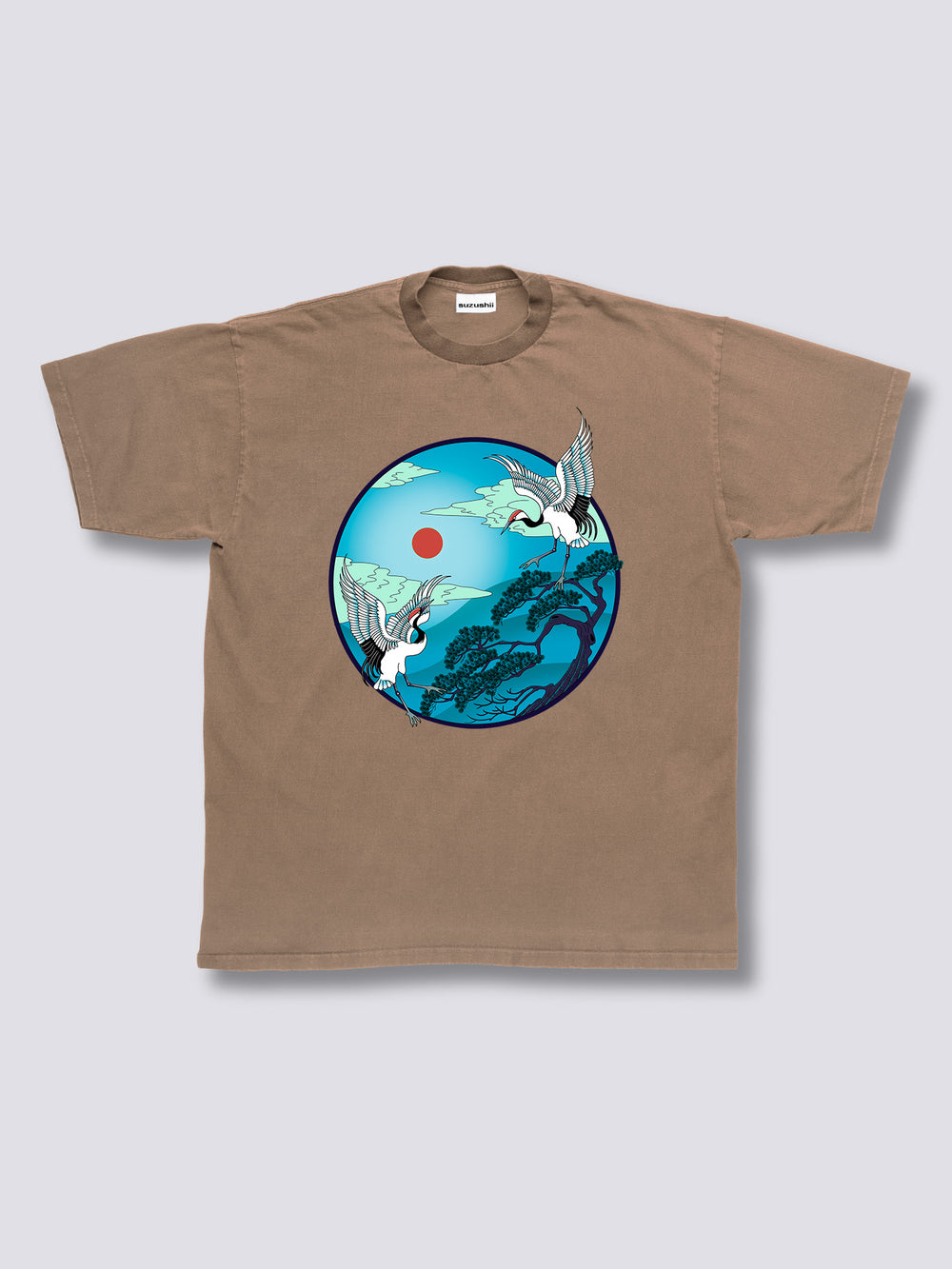 Flying Crane Vintage T-Shirt