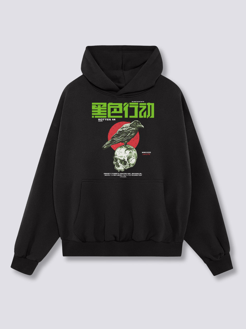 Front Print - Dark Crow Hoodie