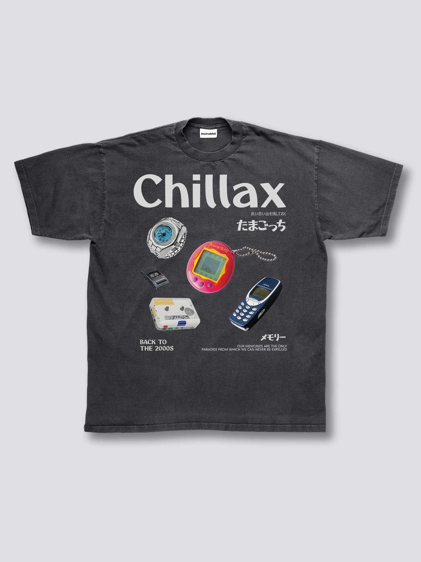 Front Print - Chillax Vintage T-Shirt