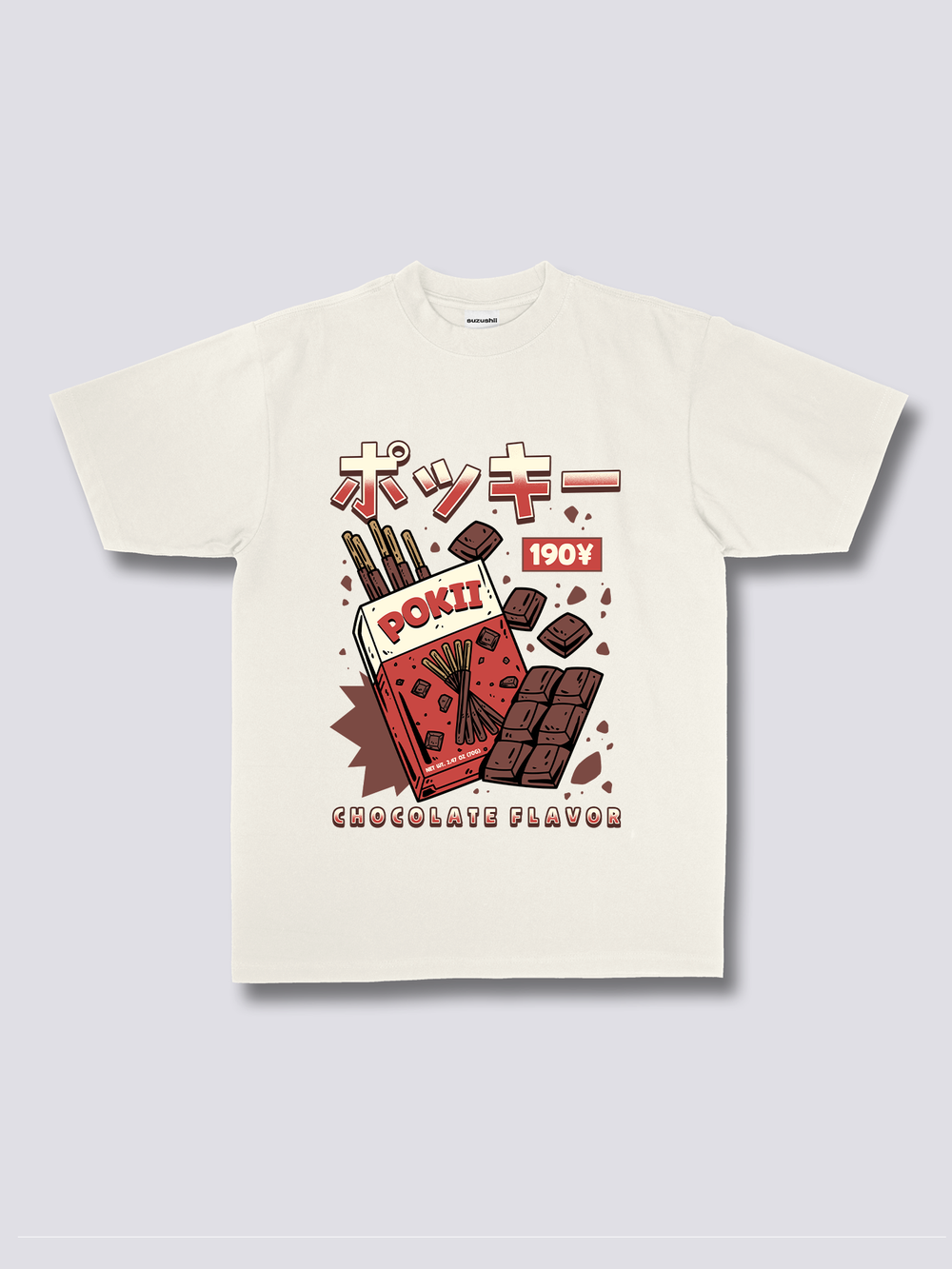 Front Print - Chocolate Pokii T-Shirt