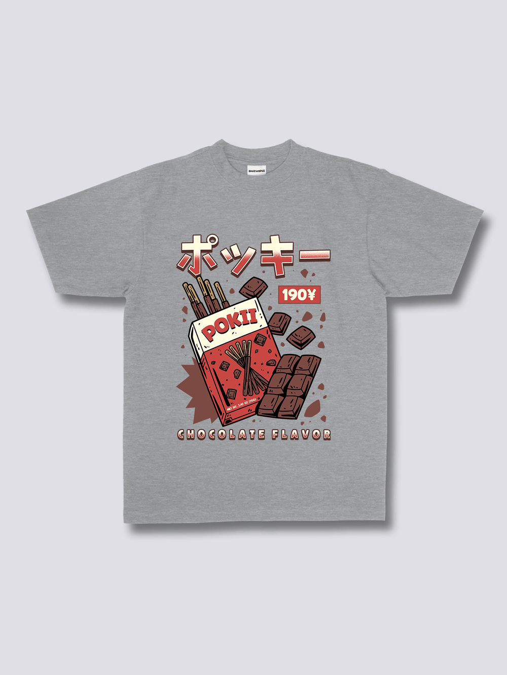 Front Print - Chocolate Pokii T-Shirt