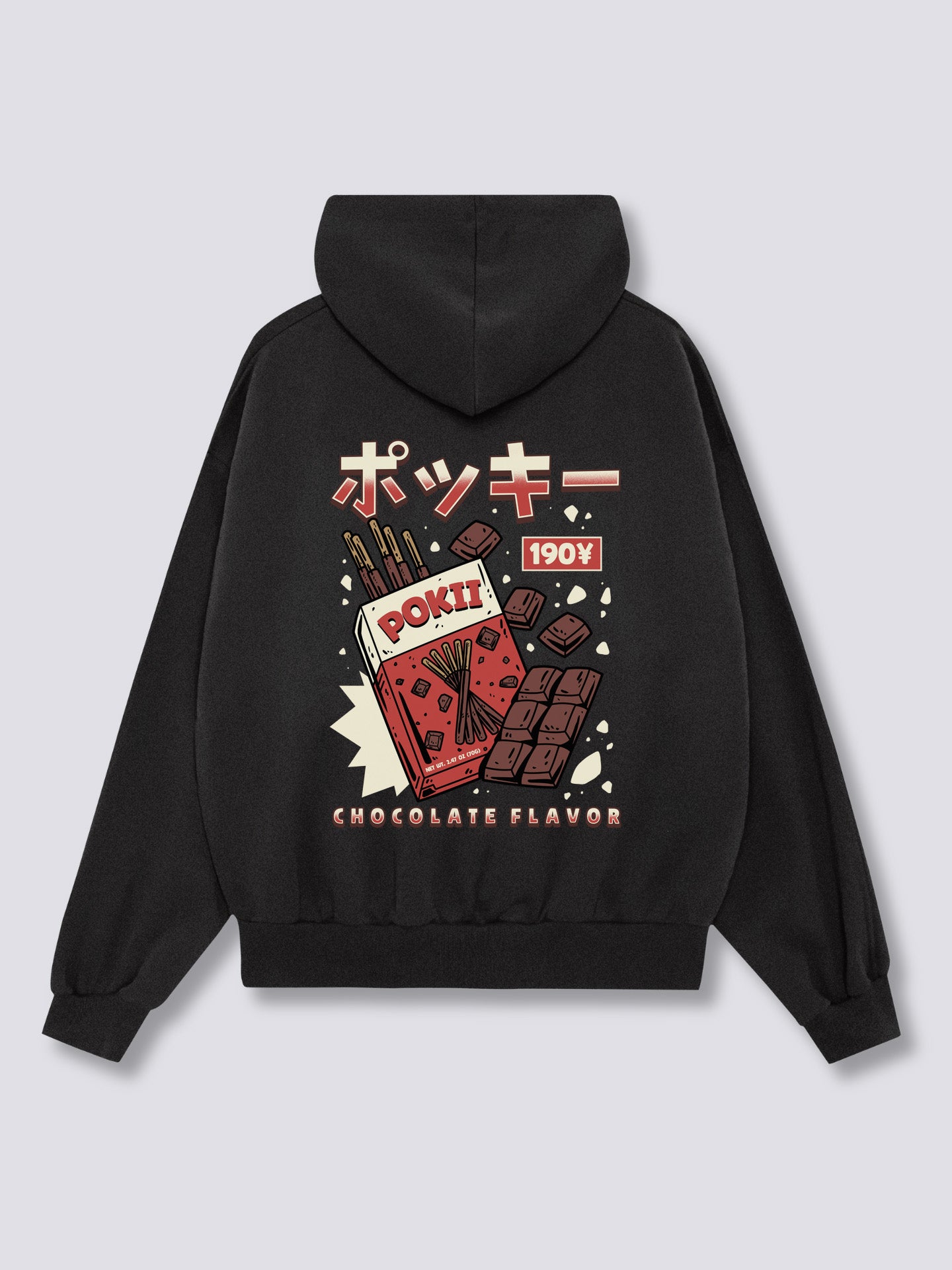 Chocolate Pokii Back Hoodie