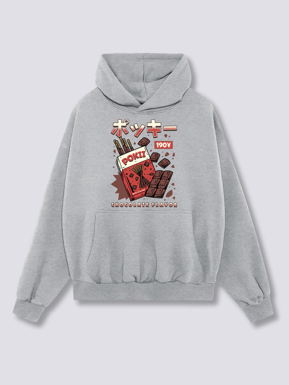Front Print - Chocolate Pokii Hoodie