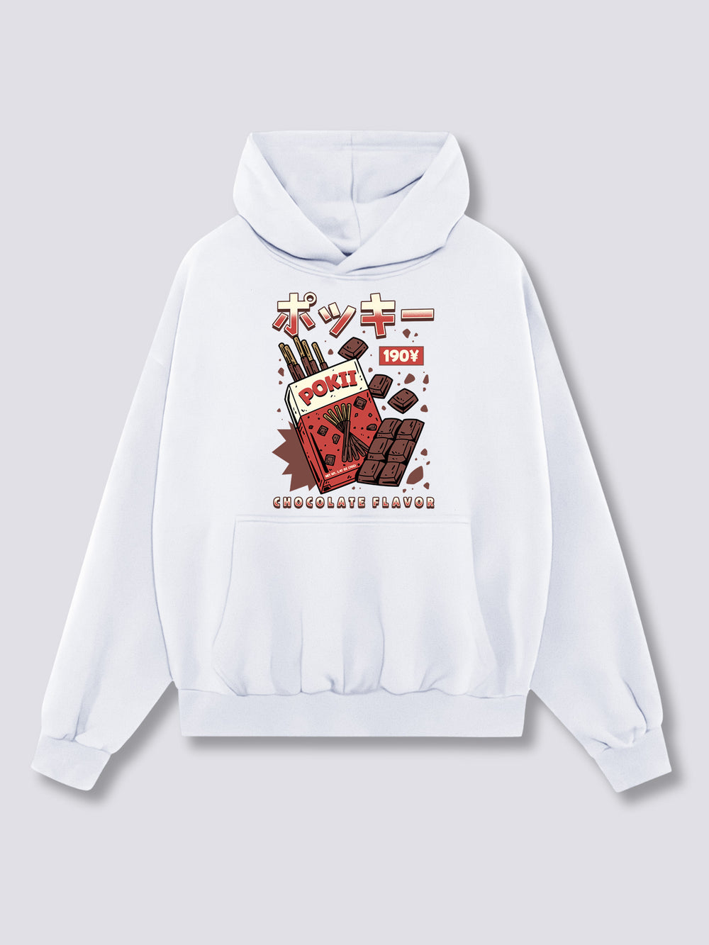 Front Print - Chocolate Pokii Hoodie