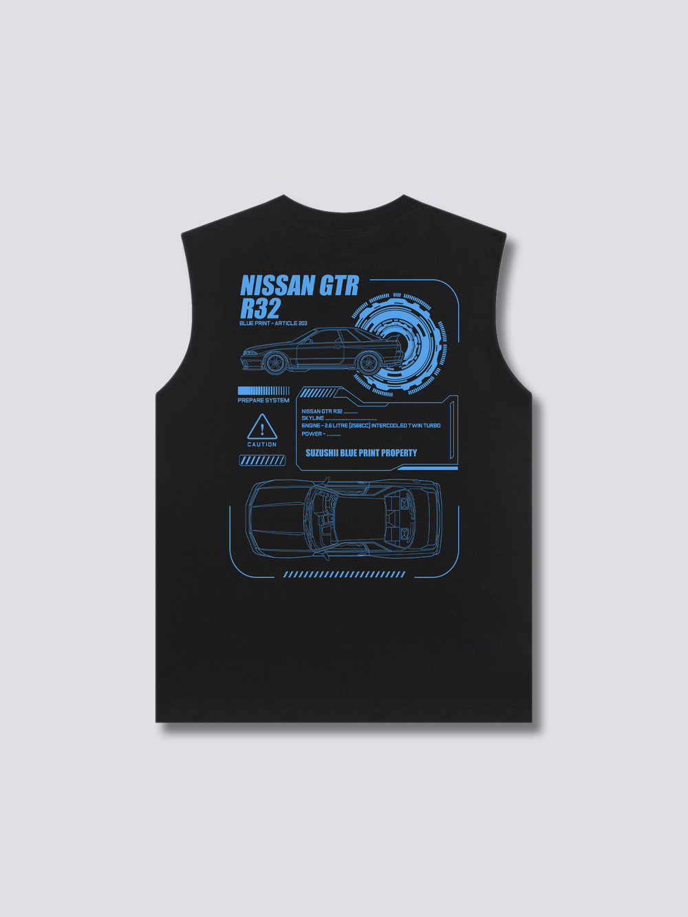 GTR Blueprint Tank Top