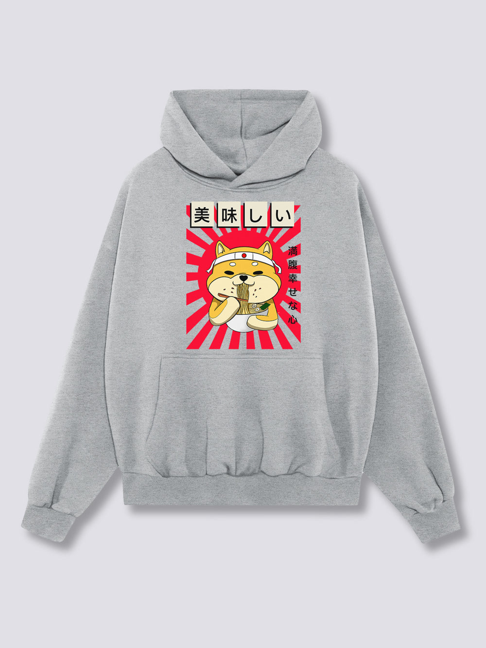 Front Print - Ramen Shiba Hoodie