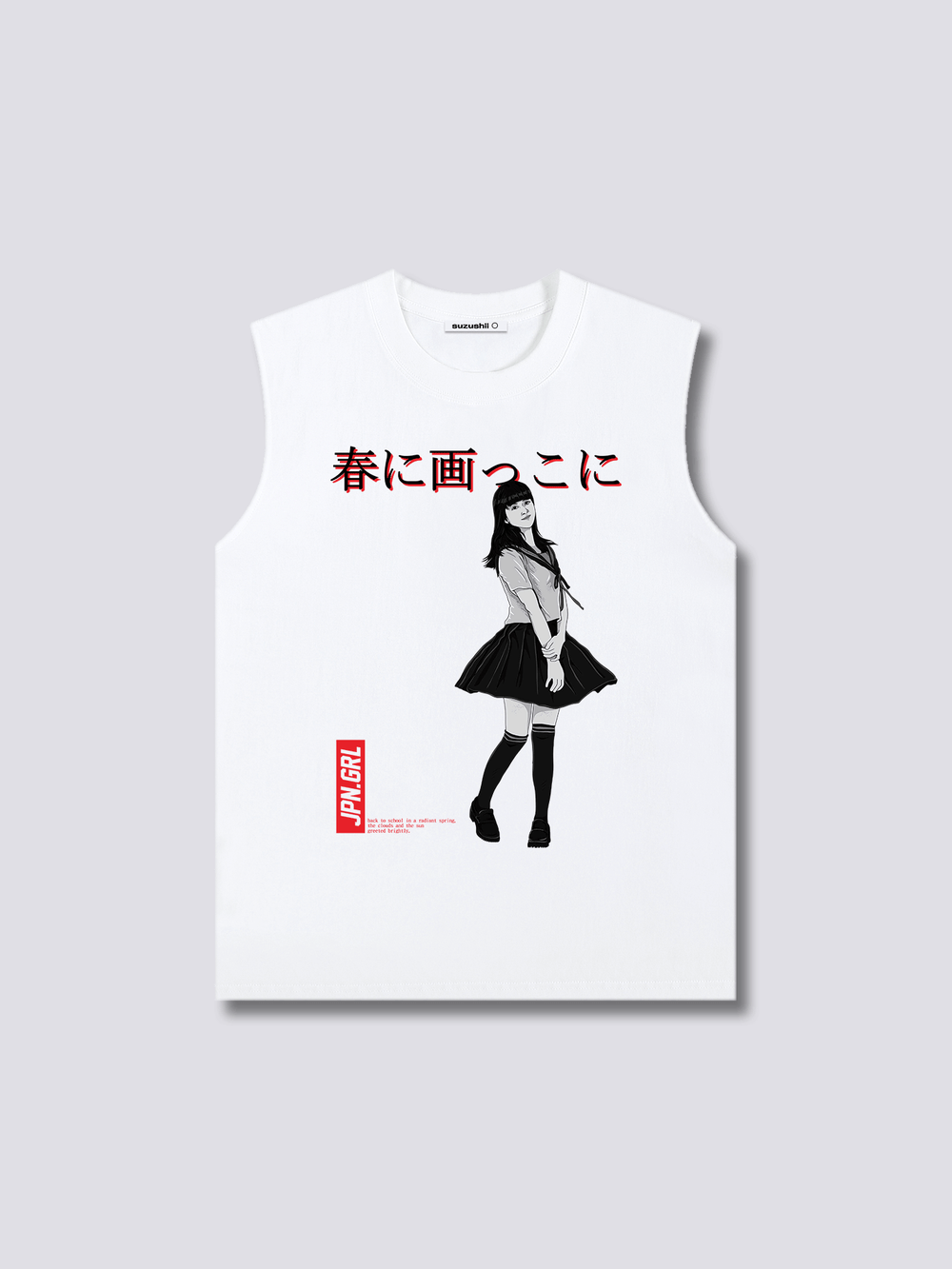 Front Print - Jpn Girl Tank Top
