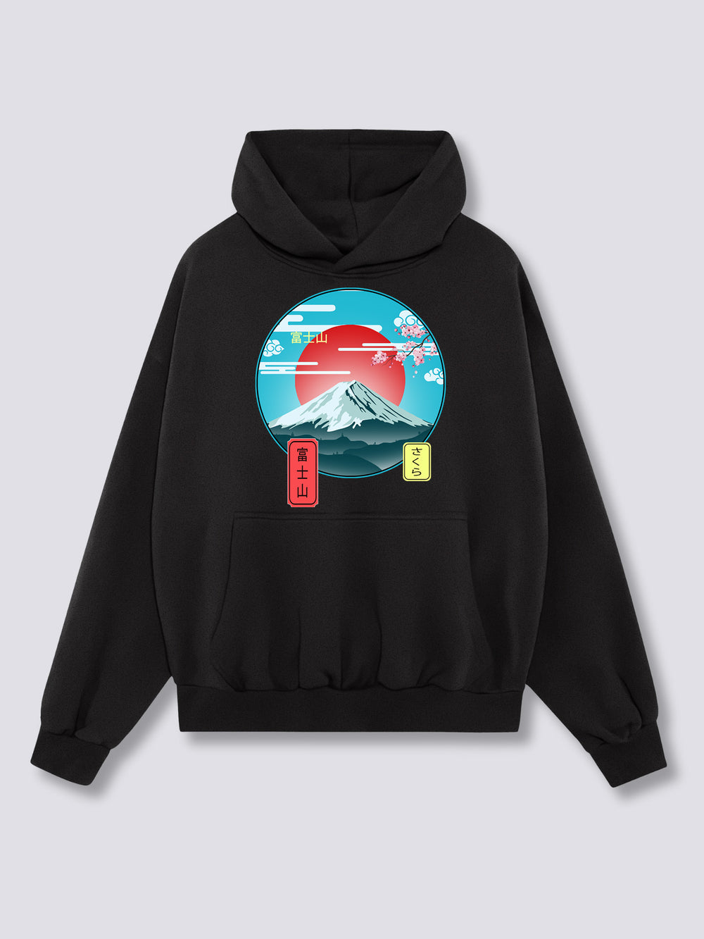 Front Print - Mount Fuji Hoodie