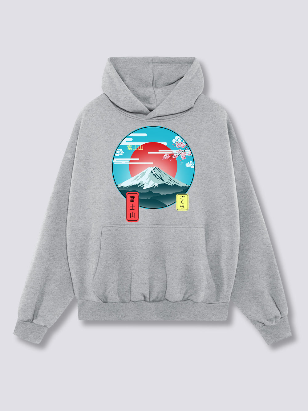 Front Print - Mount Fuji Hoodie