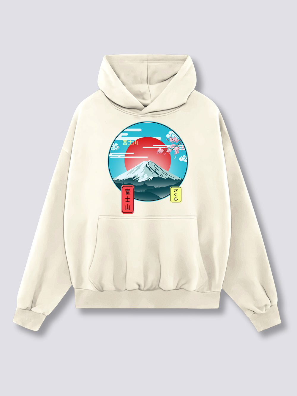 Front Print - Mount Fuji Hoodie