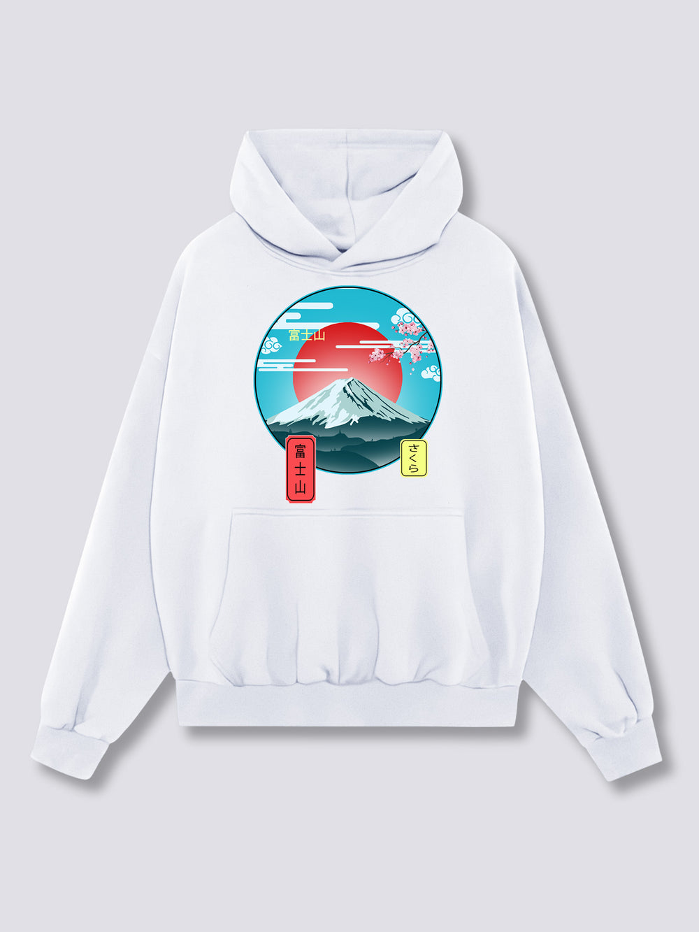 Front Print - Mount Fuji Hoodie