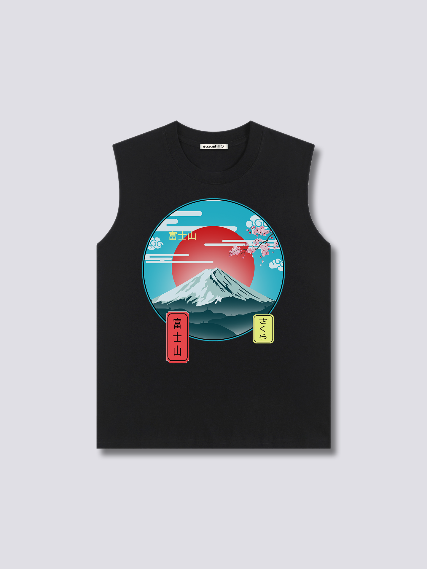 Front Print - Mount Fuji Tank Top