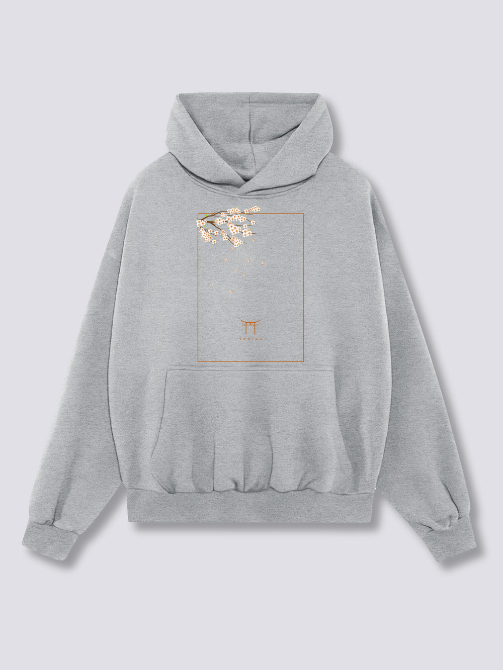 Front Print - Peach Blossom Hoodie
