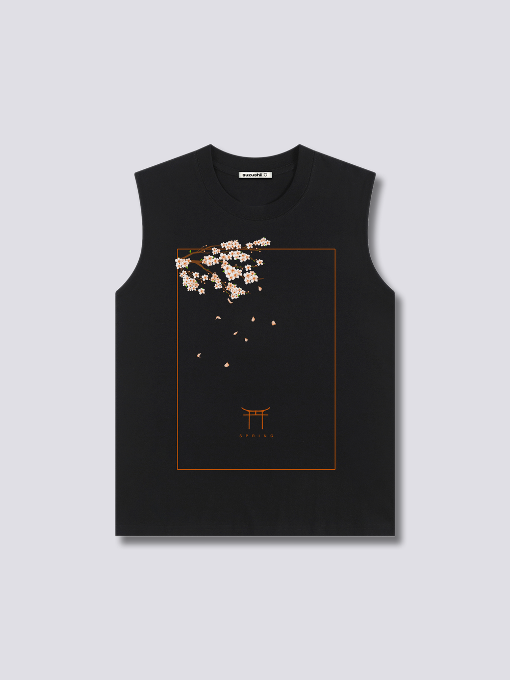 Front Print - Peach Blossom Tank Top