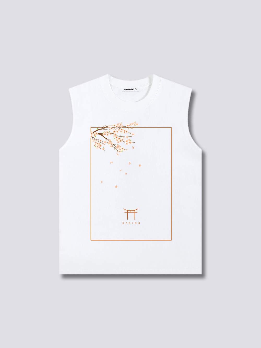 Front Print - Peach Blossom Tank Top