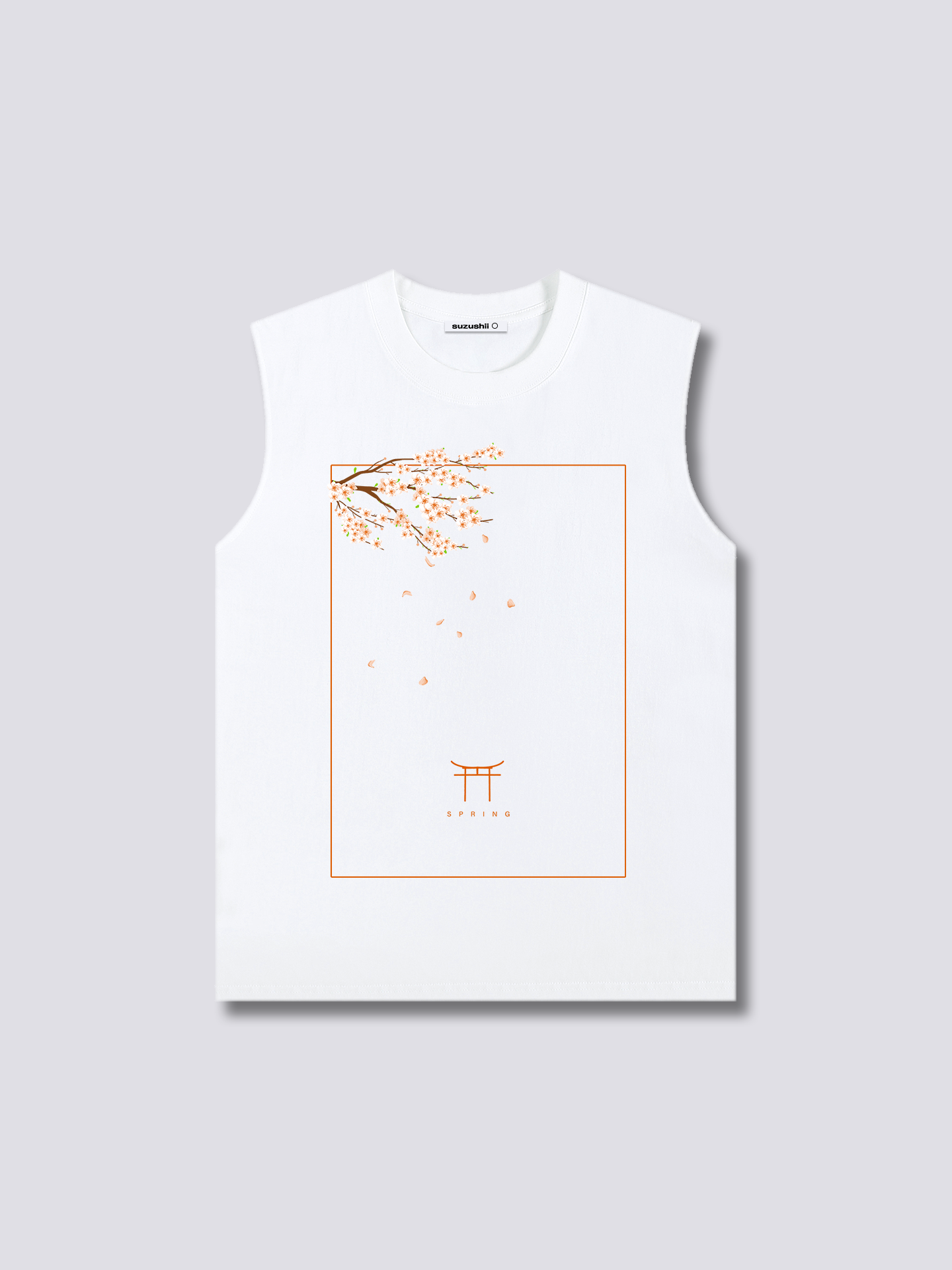 Front Print - Peach Blossom Tank Top