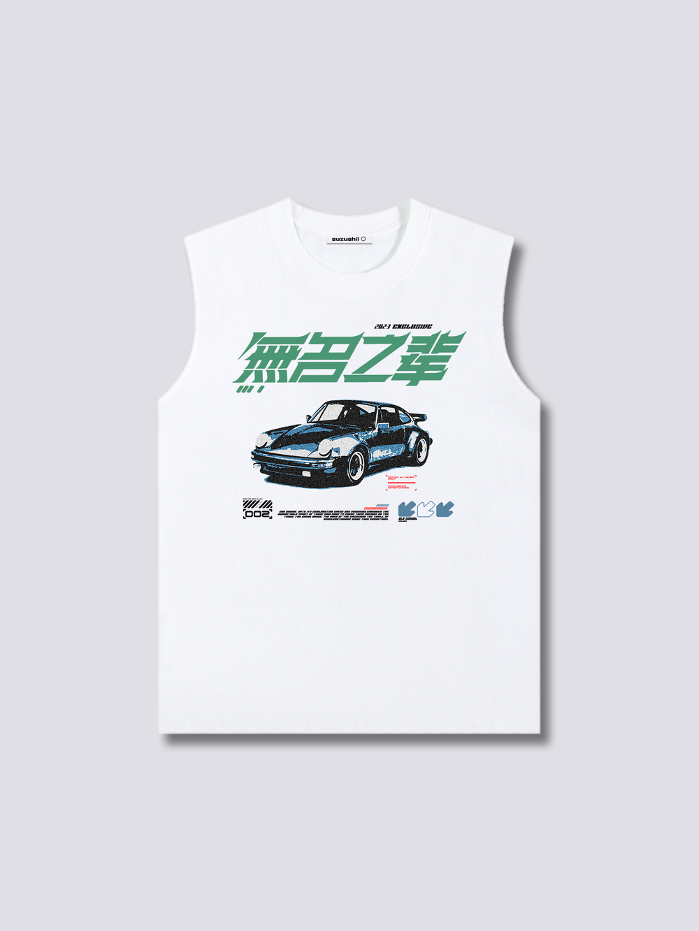 Front Print - Race Tank Top