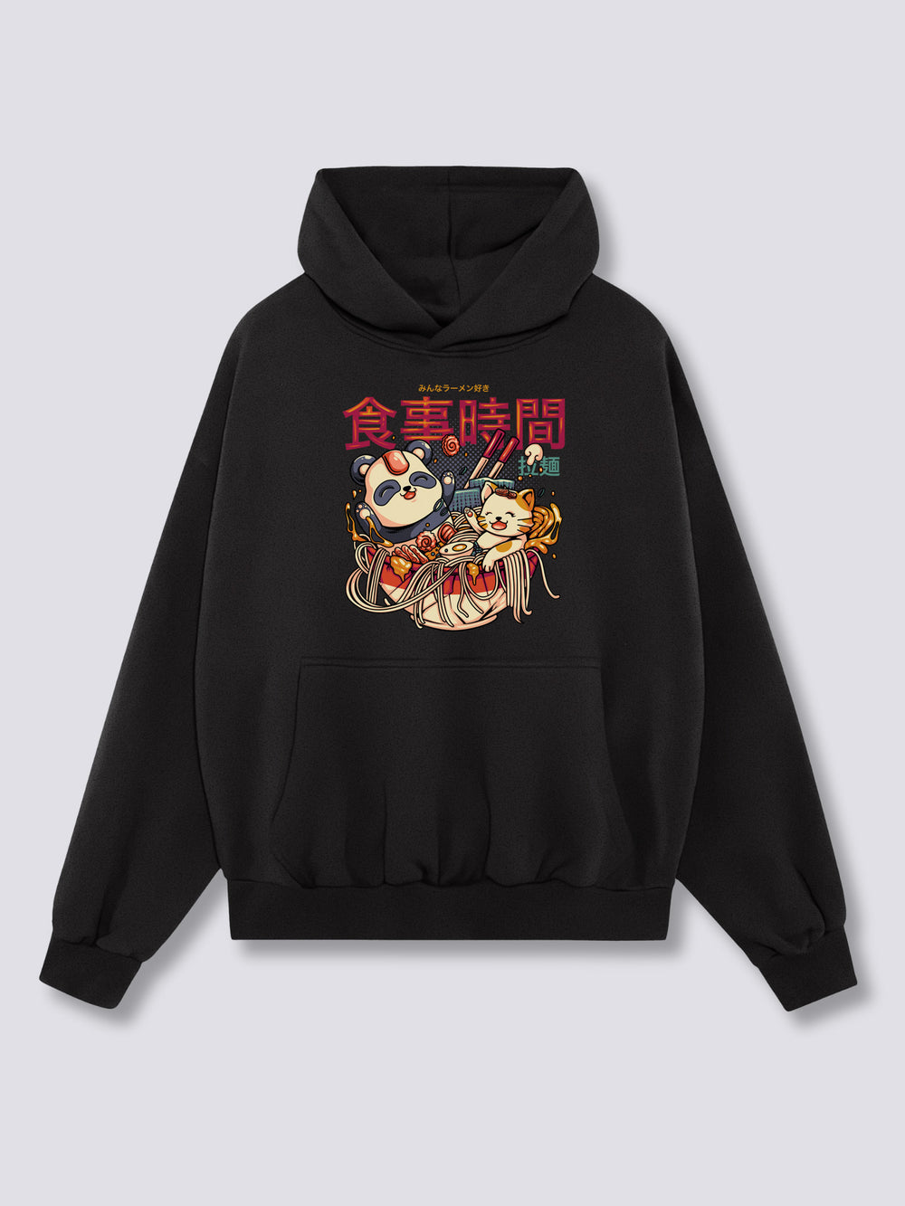 Front Print - Ramen Bath Hoodie