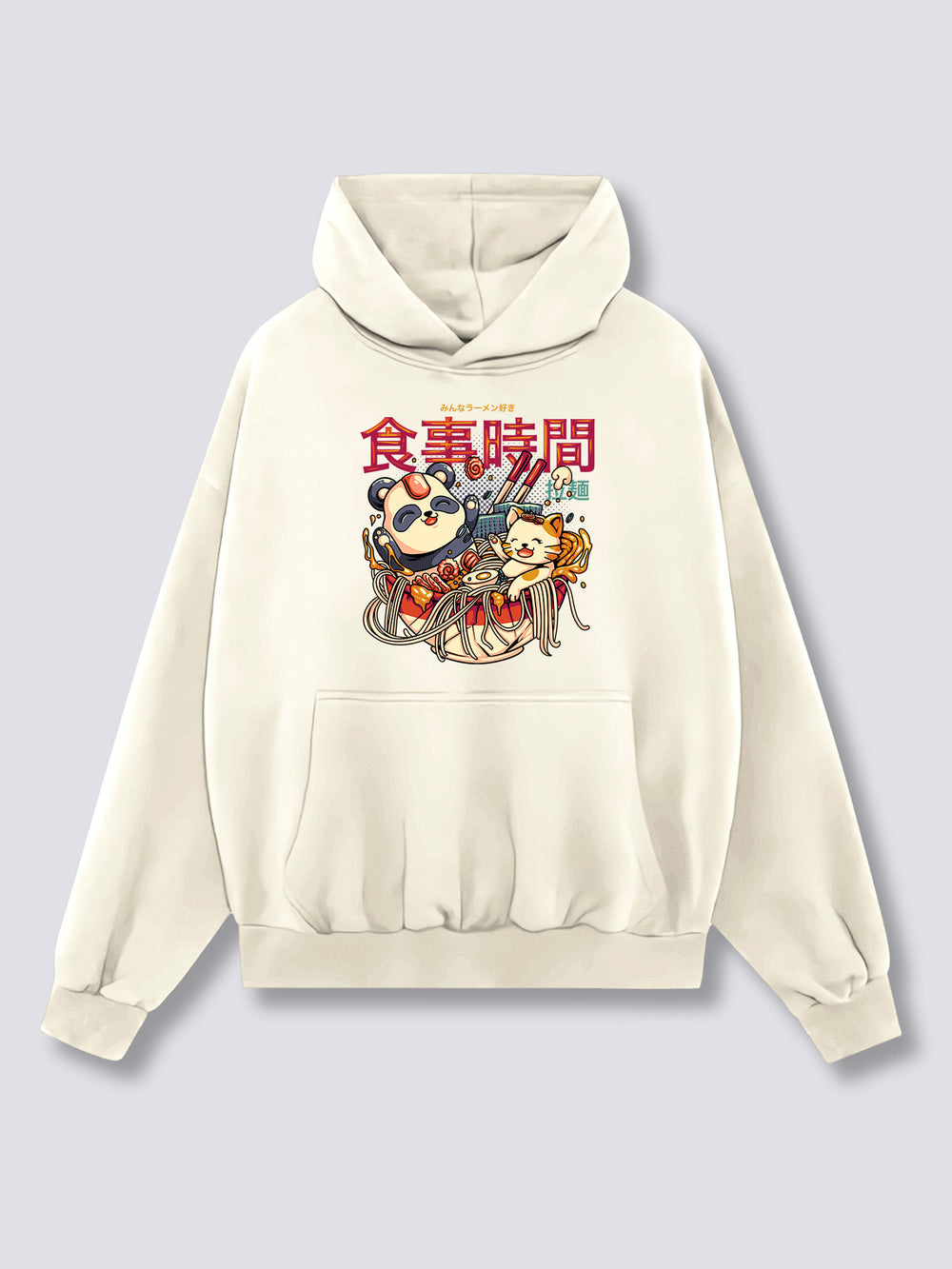 Front Print - Ramen Bath Hoodie