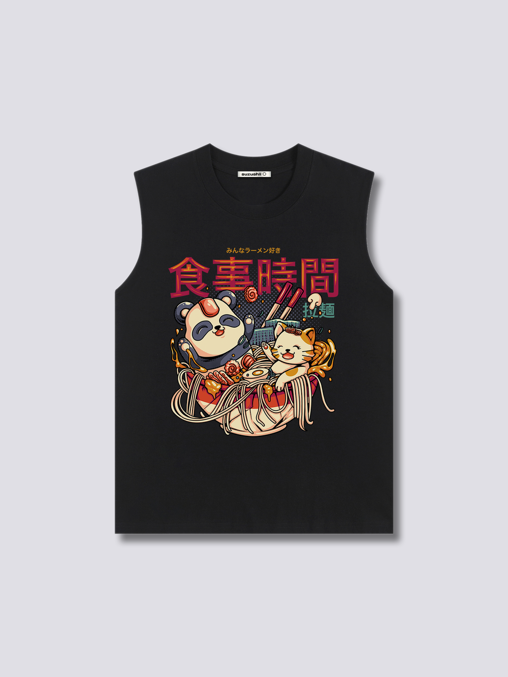 Front Print - Ramen Bath Tank Top