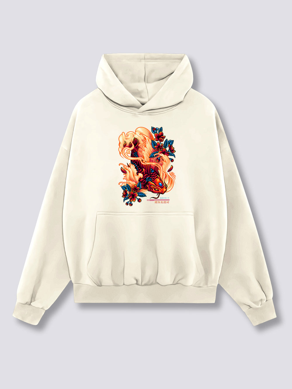Front Print - Red Koi Hoodie