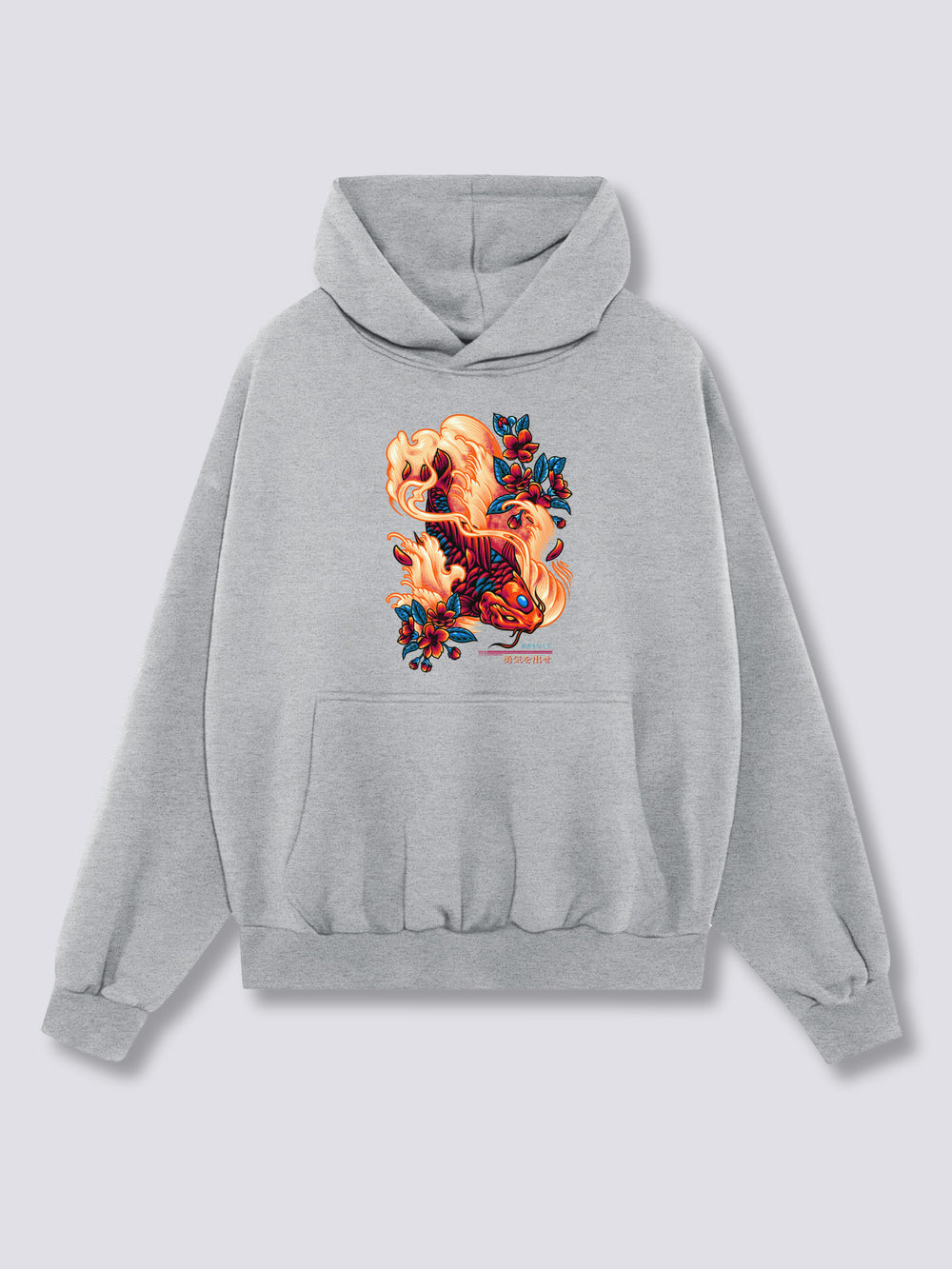 Front Print - Red Koi Hoodie