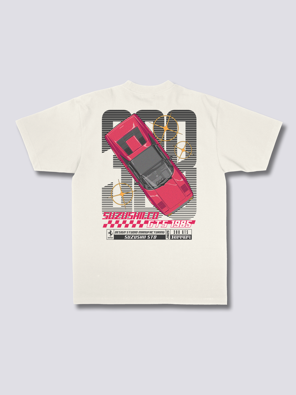 Retro Racer 308 T-Shirt