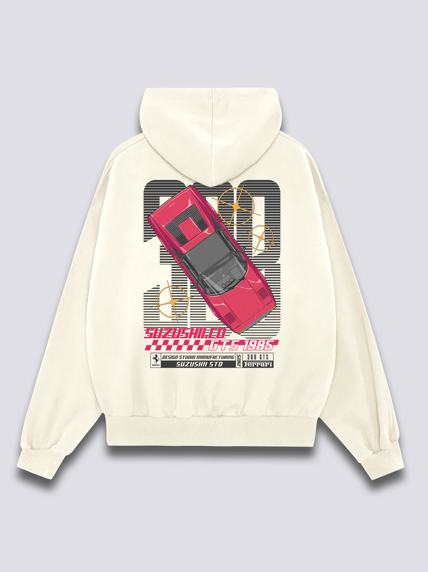 Retro Racer 308 Hoodie