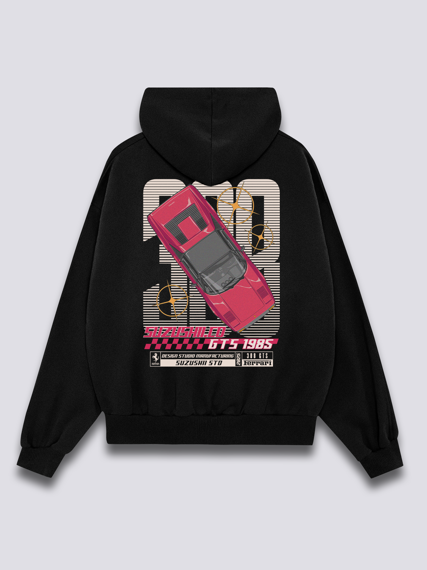 Retro Racer 308 Hoodie
