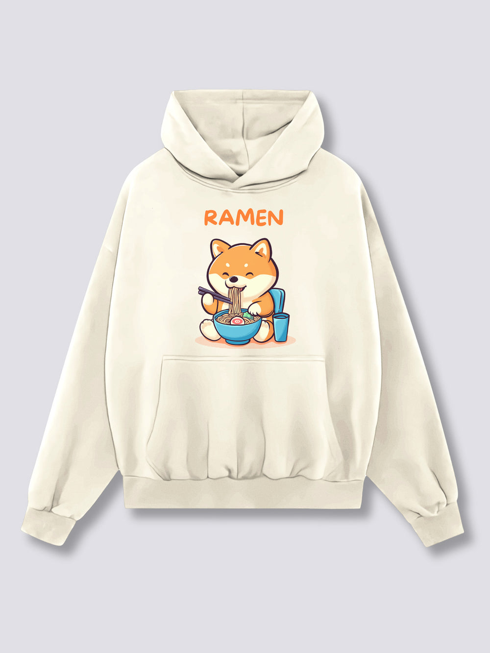 Front Print - Shiba Ramen Hoodie