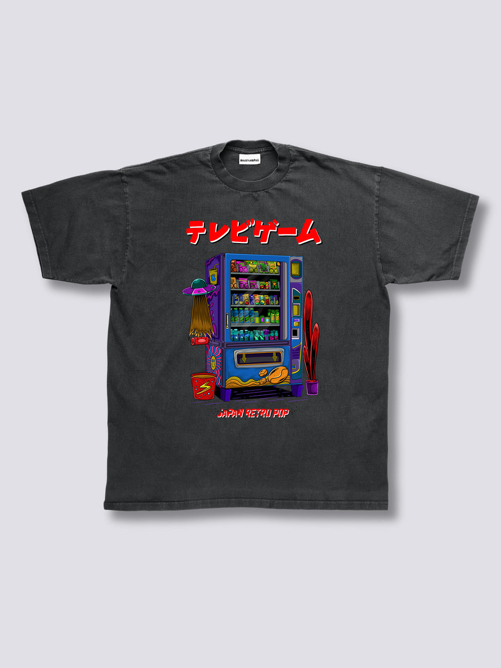 Front Print - Snack Machine Vintage T-Shirt