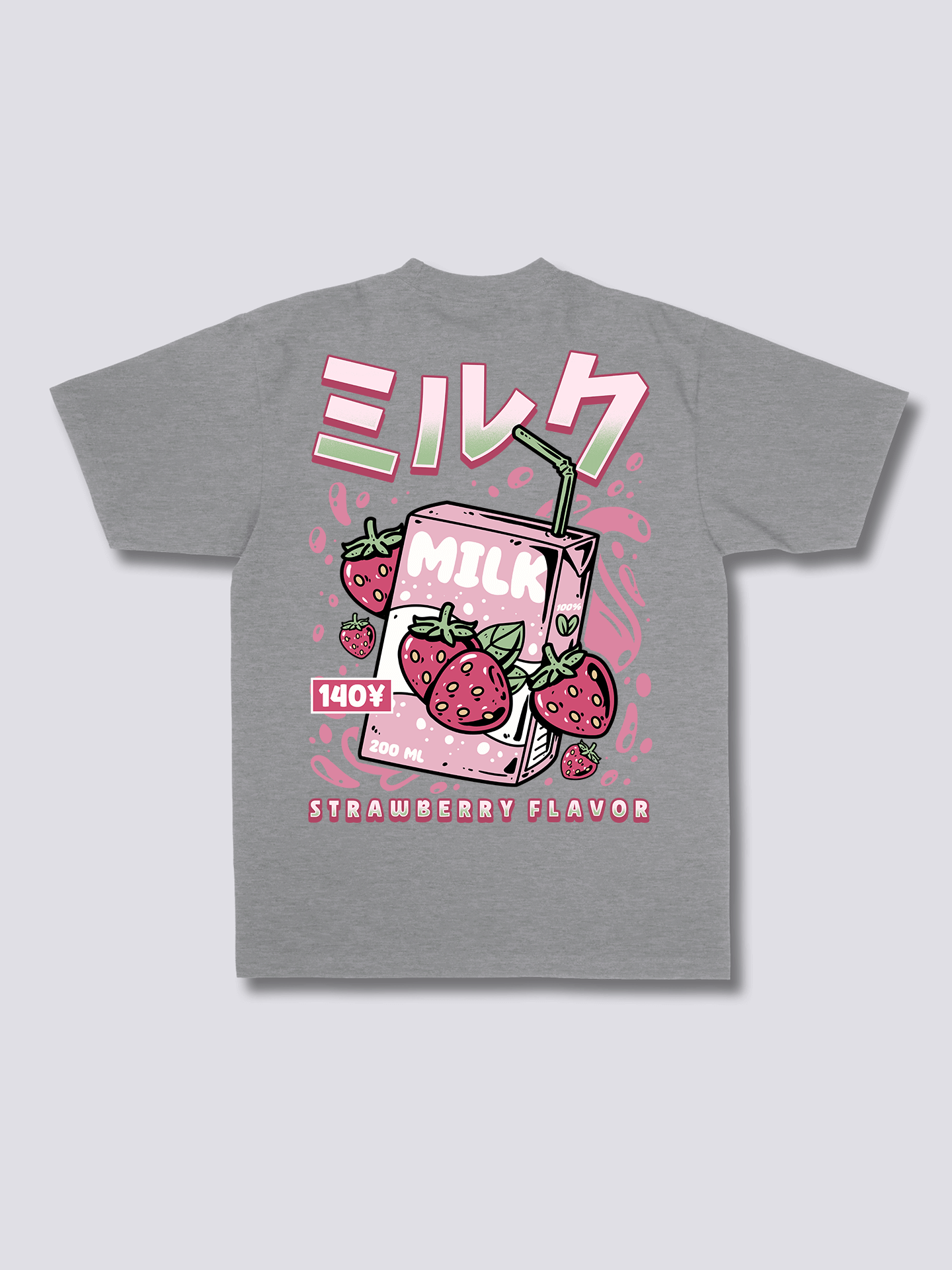 Strawberry Milk Back T-Shirt