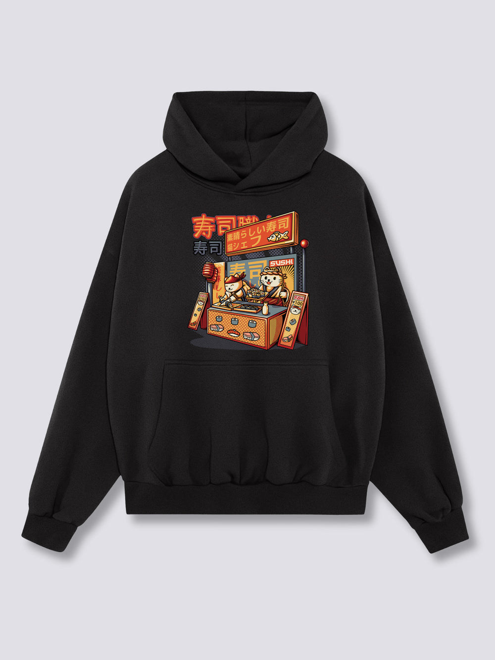Front Print - Sushi Shop Hoodie