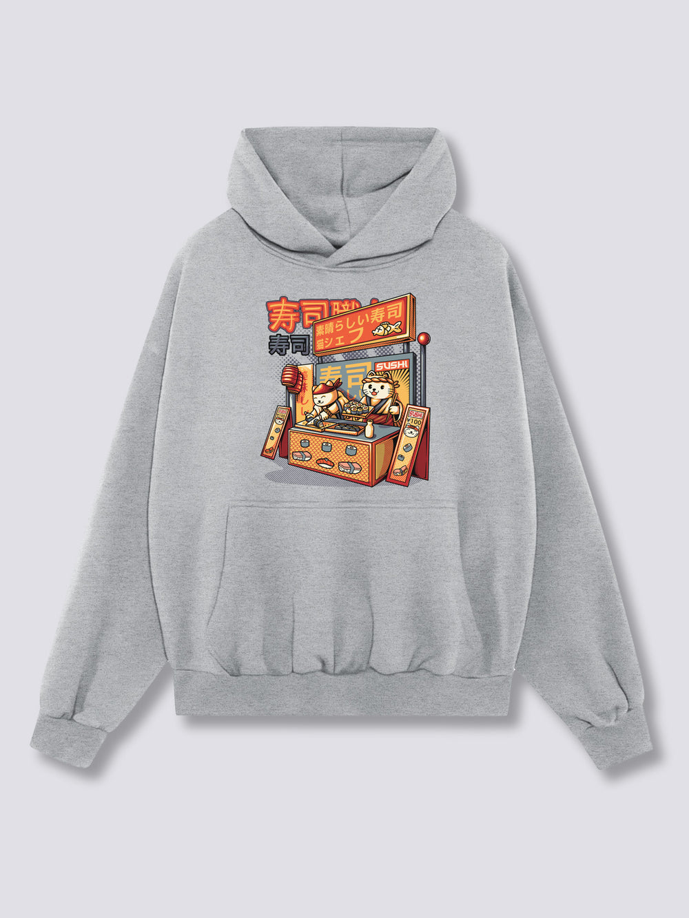 Front Print - Sushi Shop Hoodie