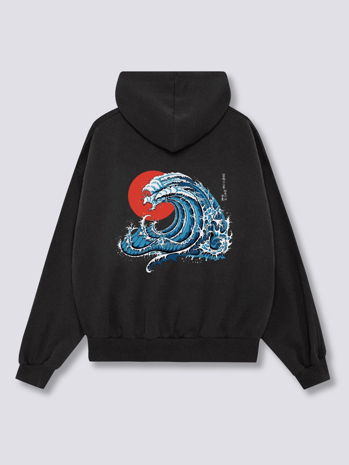 Wavy Phoenix Back Hoodie